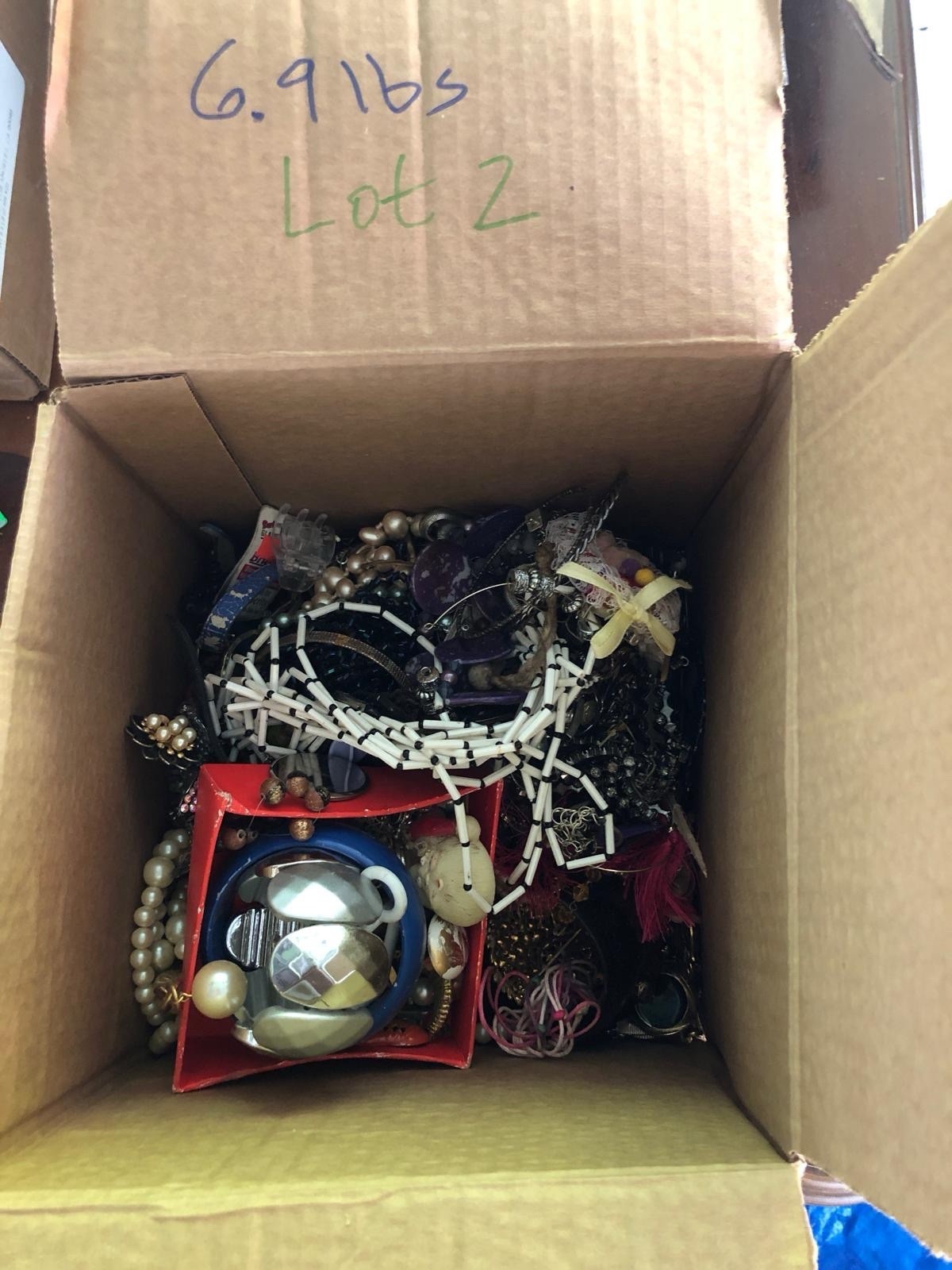 Huge Lot of Vintage to Modern Costume JEWELRY Lot Mixed Tangled , Crafted 6.7lb