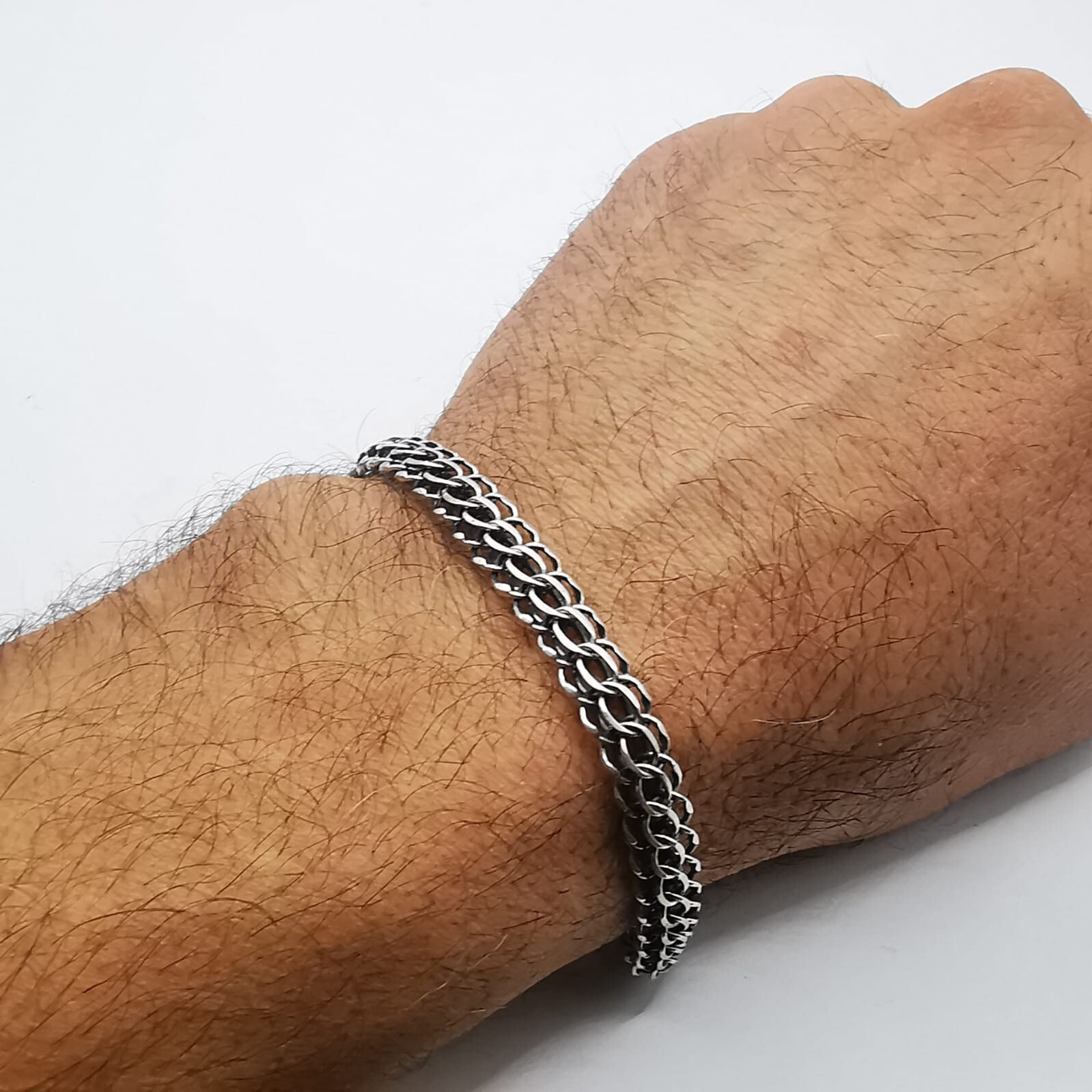 Vintage Beautiful Bracelet Jewelry,925 Sterling Silver, Handmade 12,76 gram