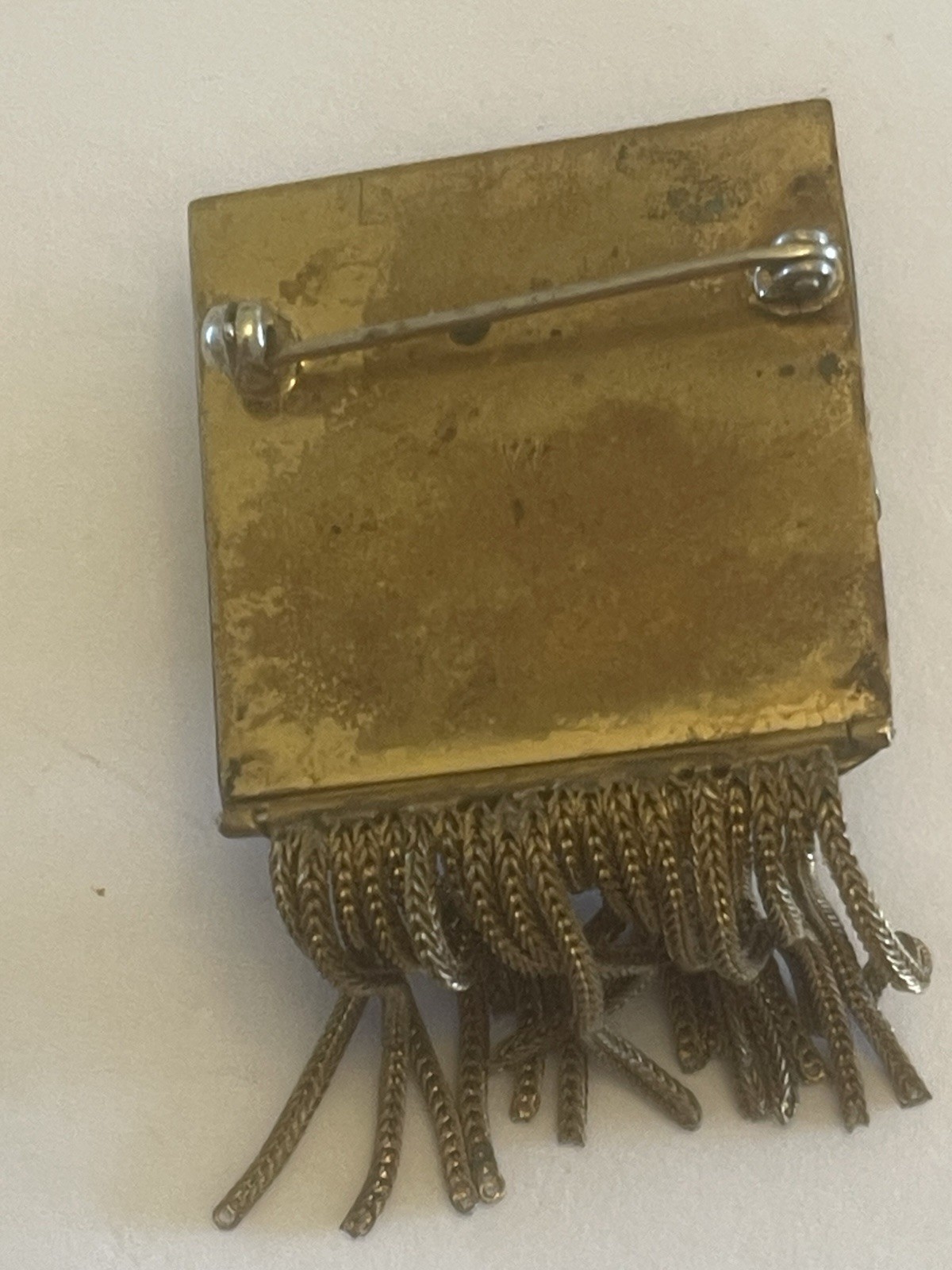 Vintage Walter Lampl Manual Watch Brooch Gold Tone (Filled?) Works/ Keeps Time