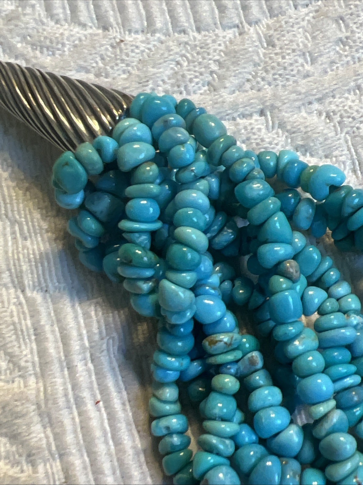 Carolyn Pollack Relios Multi-Strand Turquoise Necklace 18″ #JT30