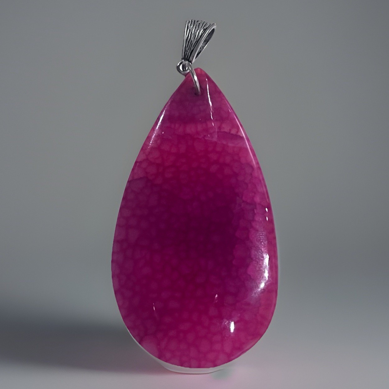 Handmade Stone Tear-Drop Shape Pendants Artesian Art-to-Wear 3pcs Natural BOHO
