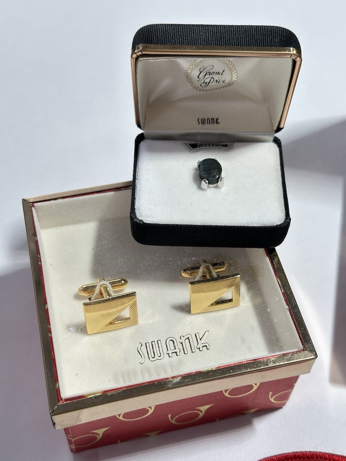 Huge Men’s Cufflink Tie Tac Accessory Estate Lot Swank Fraternity Medals Coins