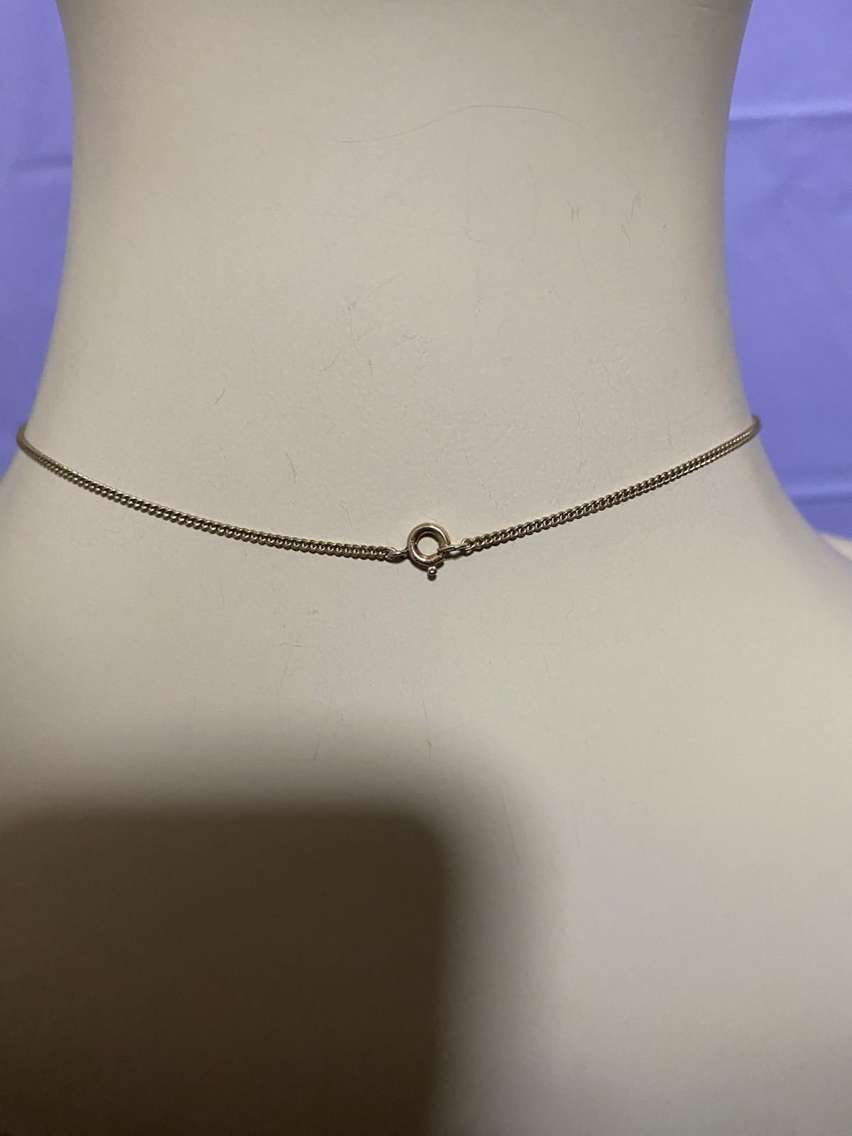 Vintage 12k Gold Filled Pearl Solitaire Necklace Approx 16 Inches