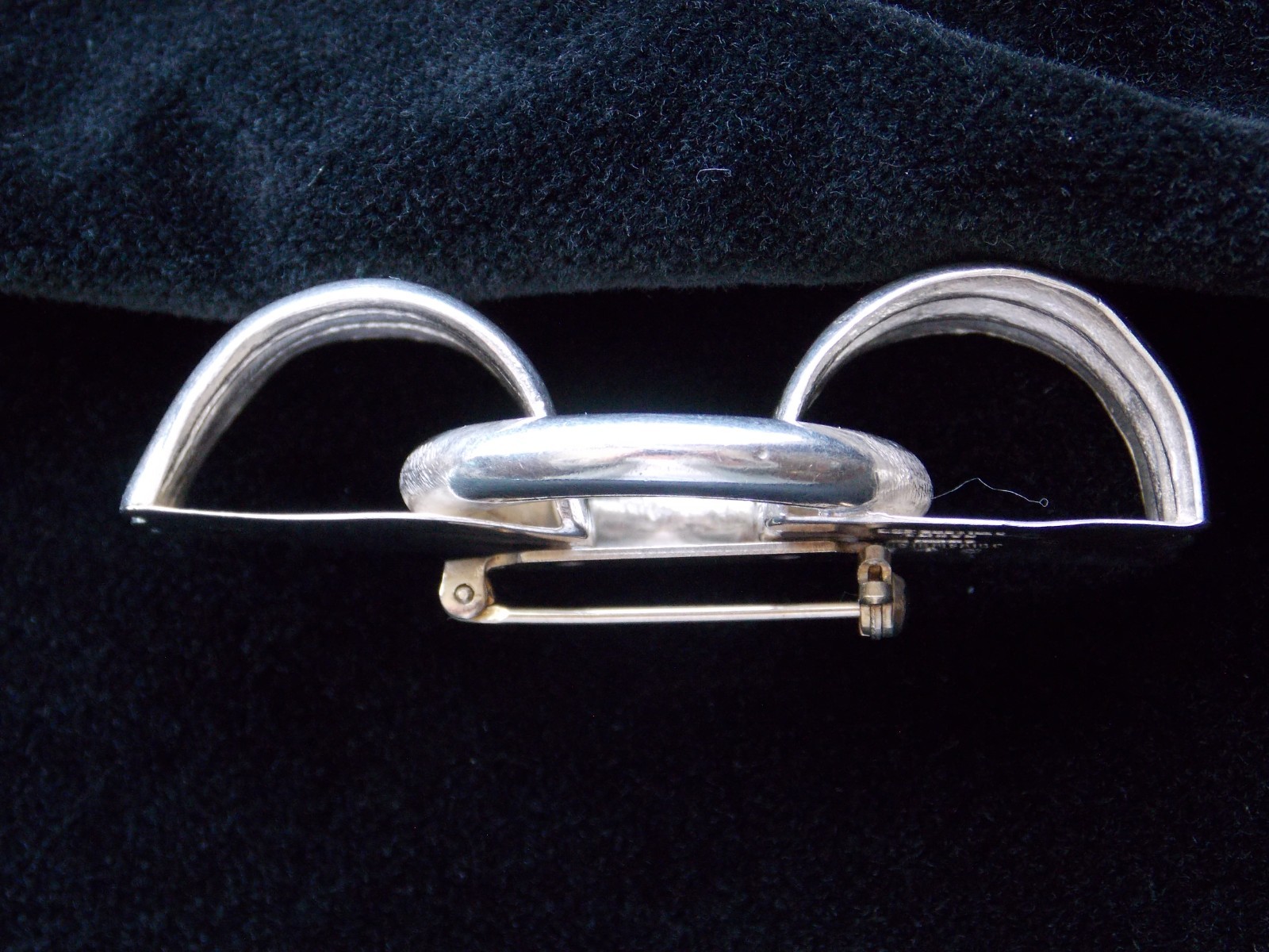 Vintage Los Castillo Taxco Mexico 925 Sterling Silver Scarf Pin Brooch 1942-1948