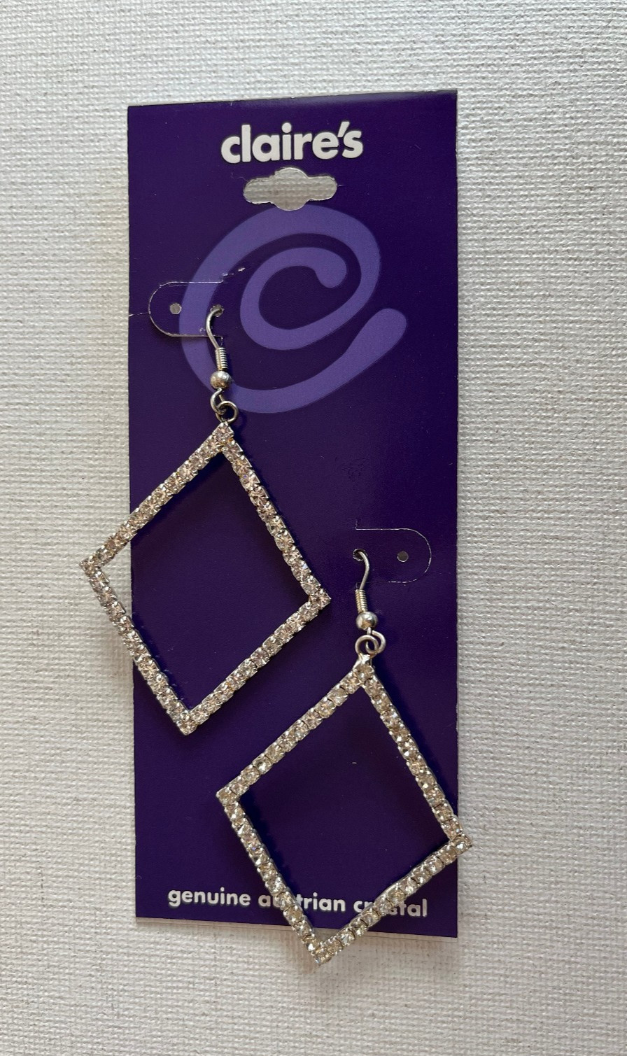 Claire’s Vintage Y2K 2000s Genuine Austrian Crystal Earrings – New Holiday Rare