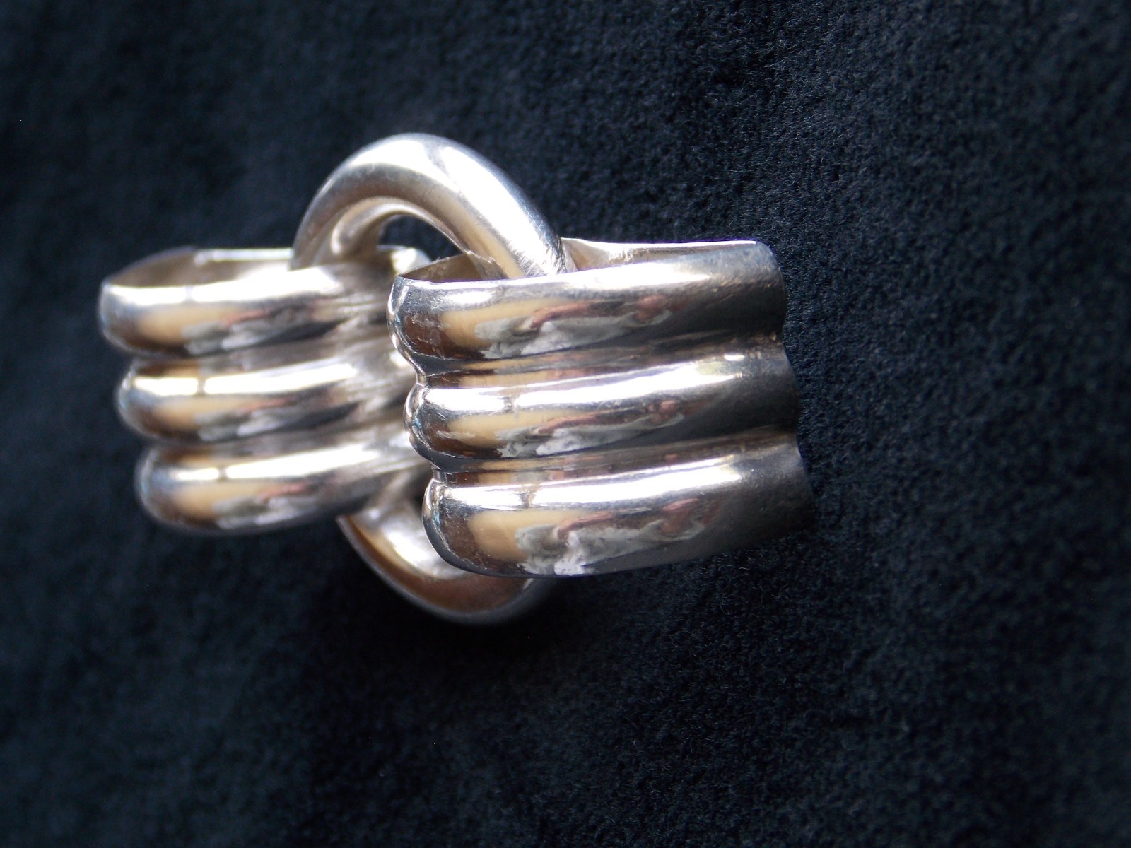 Vintage Los Castillo Taxco Mexico 925 Sterling Silver Scarf Pin Brooch 1942-1948