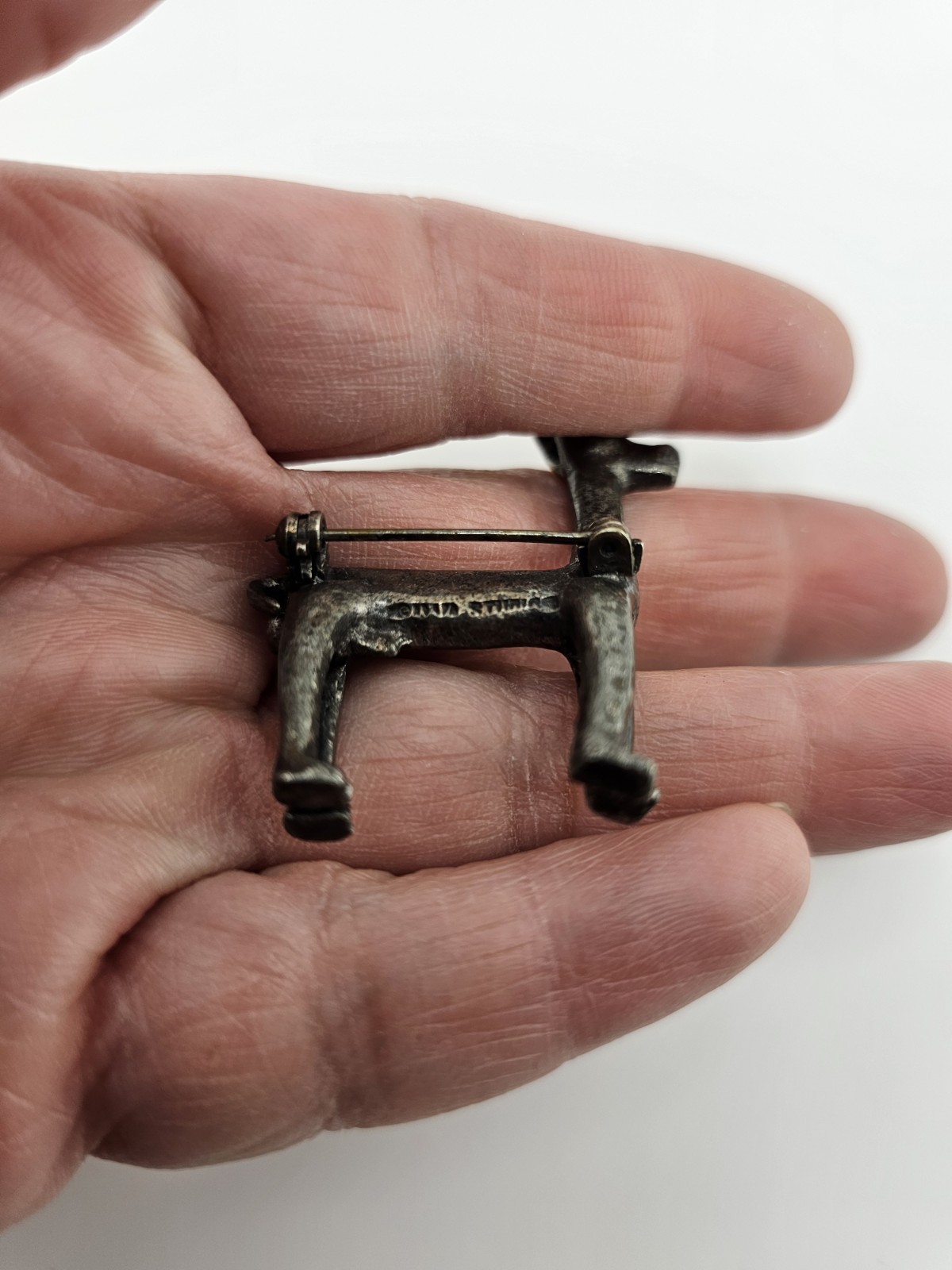 Vintage Sterling Silver Llama Alpaca Pin – Alva Studios Folk Art Brooch 1016