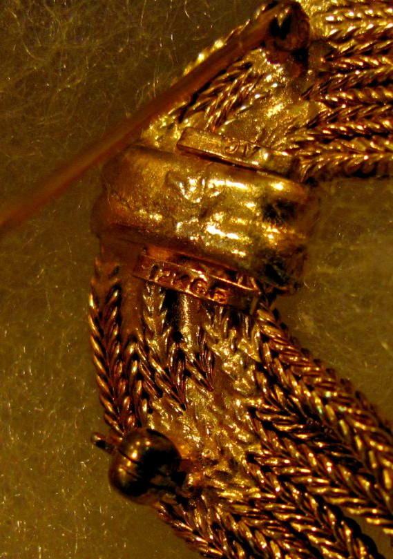 Beautiful!! Vintage “AC” Alice Caviness 12K Gold Filled Tassel Brooch Pin