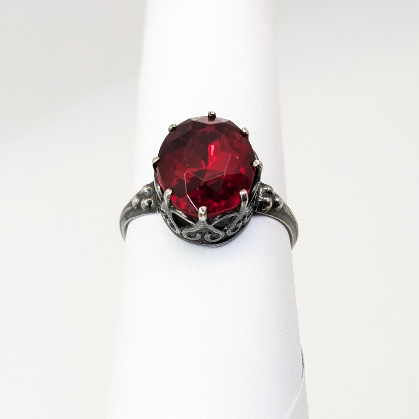 Vintage Luxury Soviet RING Silver⭐875 stamp Star USSR -size: 8US (18.5mm) UA #97