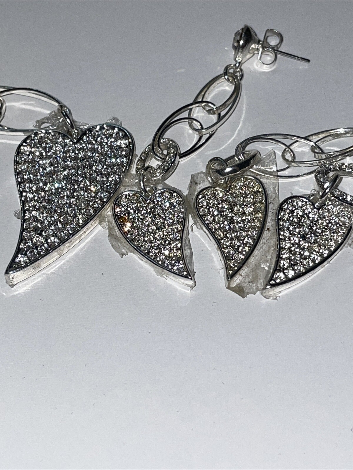 HSN Evolve John Edward Silvertone Hand On My Heart Fashion Jewelry Set READ A311