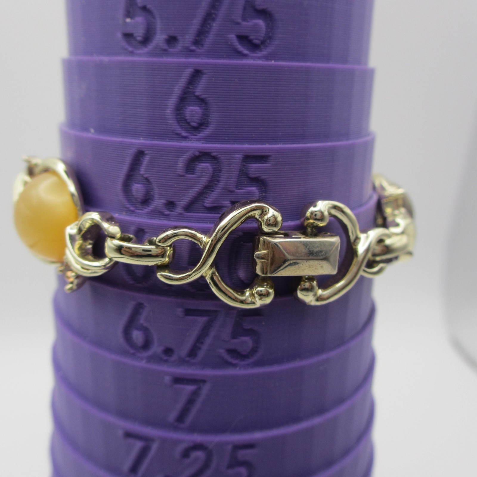 Vintage Moonglow Bracelet Earrings Set Fall Colors Gold Tone