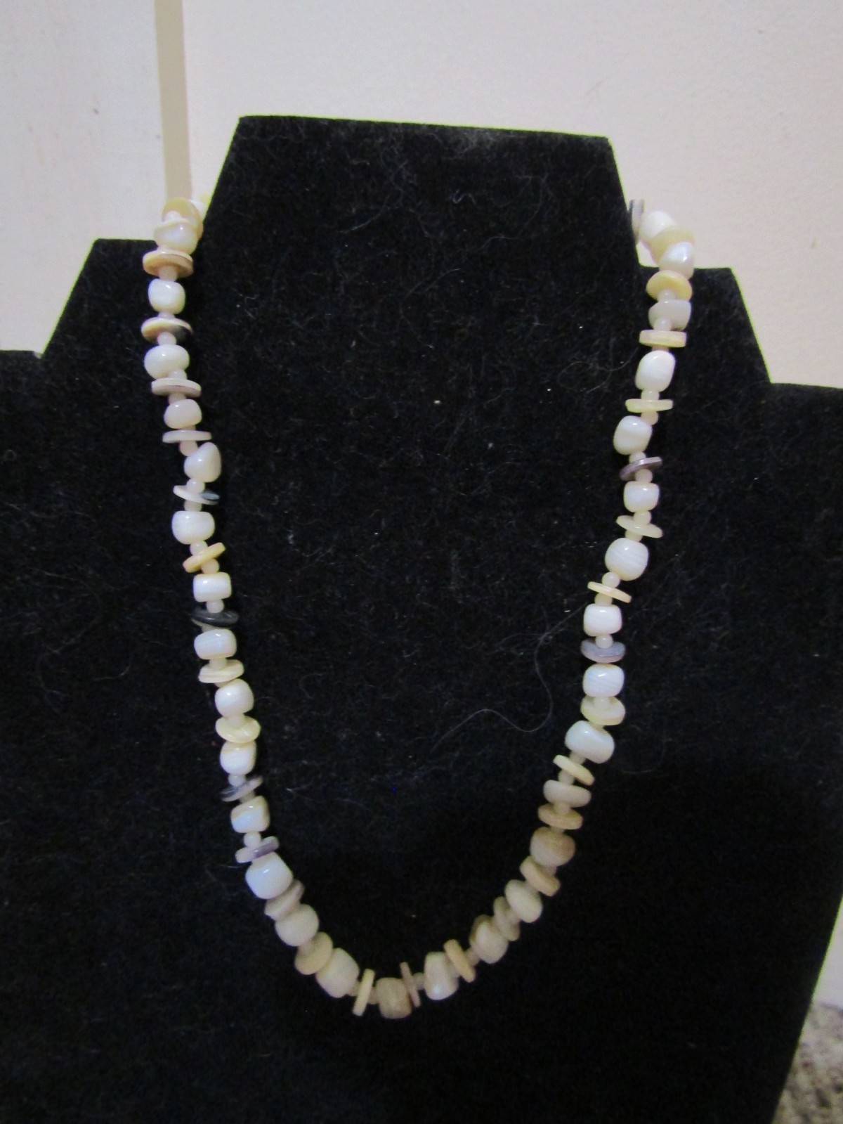 Unmarked Necklace with Shells and Stones Earth Colors