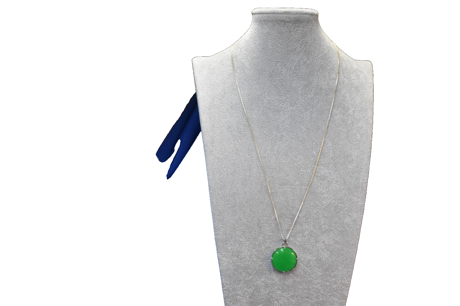 Jade Dragon Pendant Necklace 925 Sterling Chain 23 Inches Really Nice New