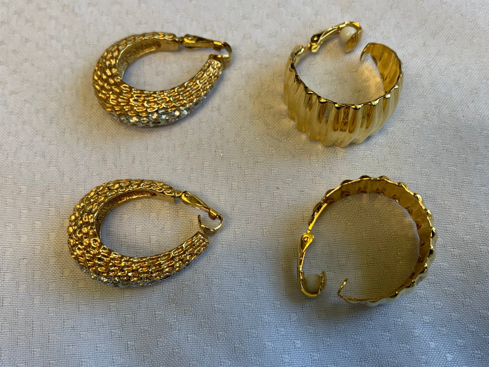 Vtg Clip-On Earring Lot Costume Jewelry Panetta Lisner Marvella Monet Avon