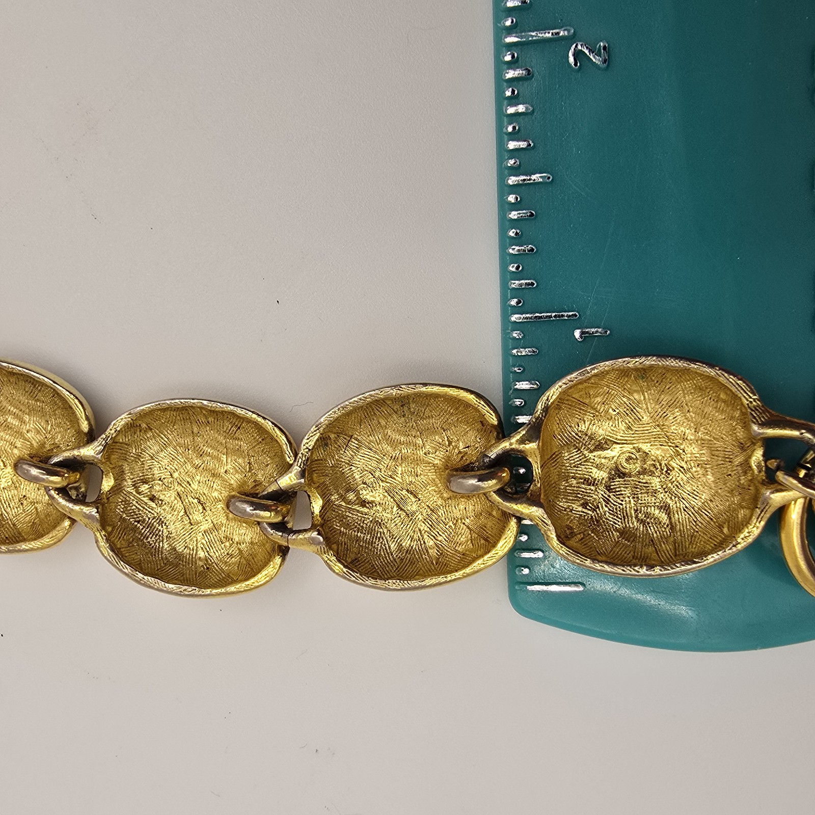 Vintage Anne Klein Bracelet Gold Plate Toggle Closure 7 Inches
