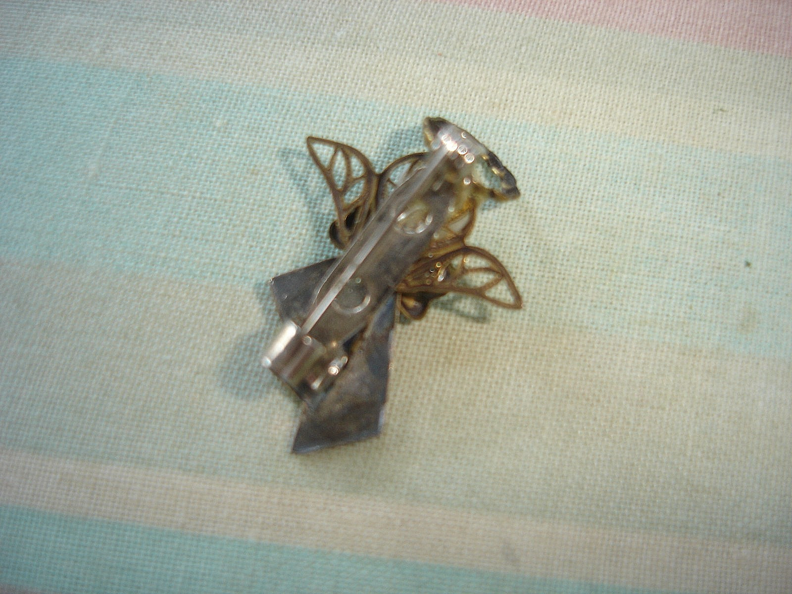 Vintage LOT of 6 HEART & ANGEL Pin Brooches-4 Heart, 2 Angels-Pearls Rhinestones
