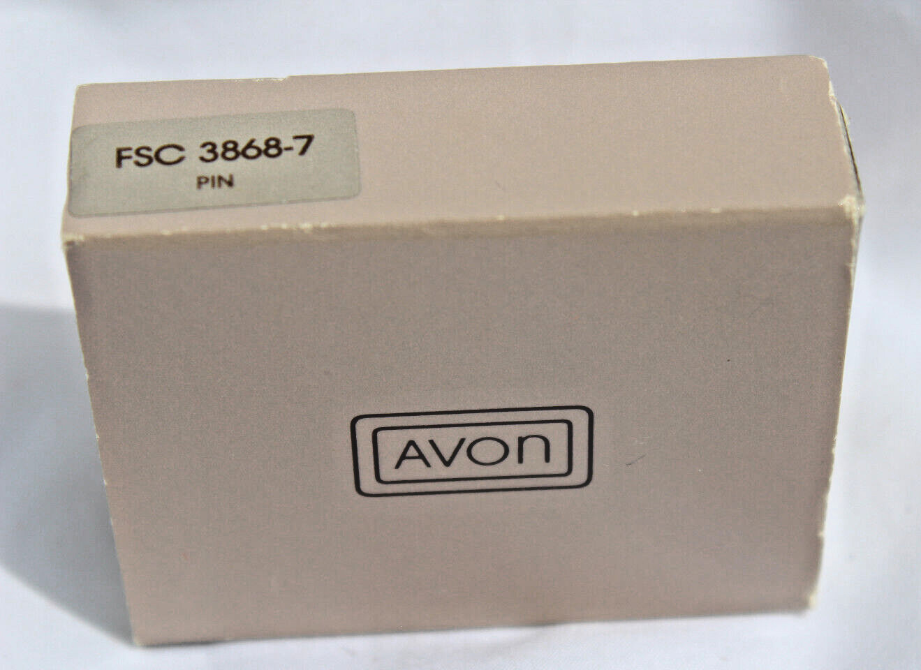 Vintage Avon Christmas Tree with Rhinestone Star Pin in Original Box