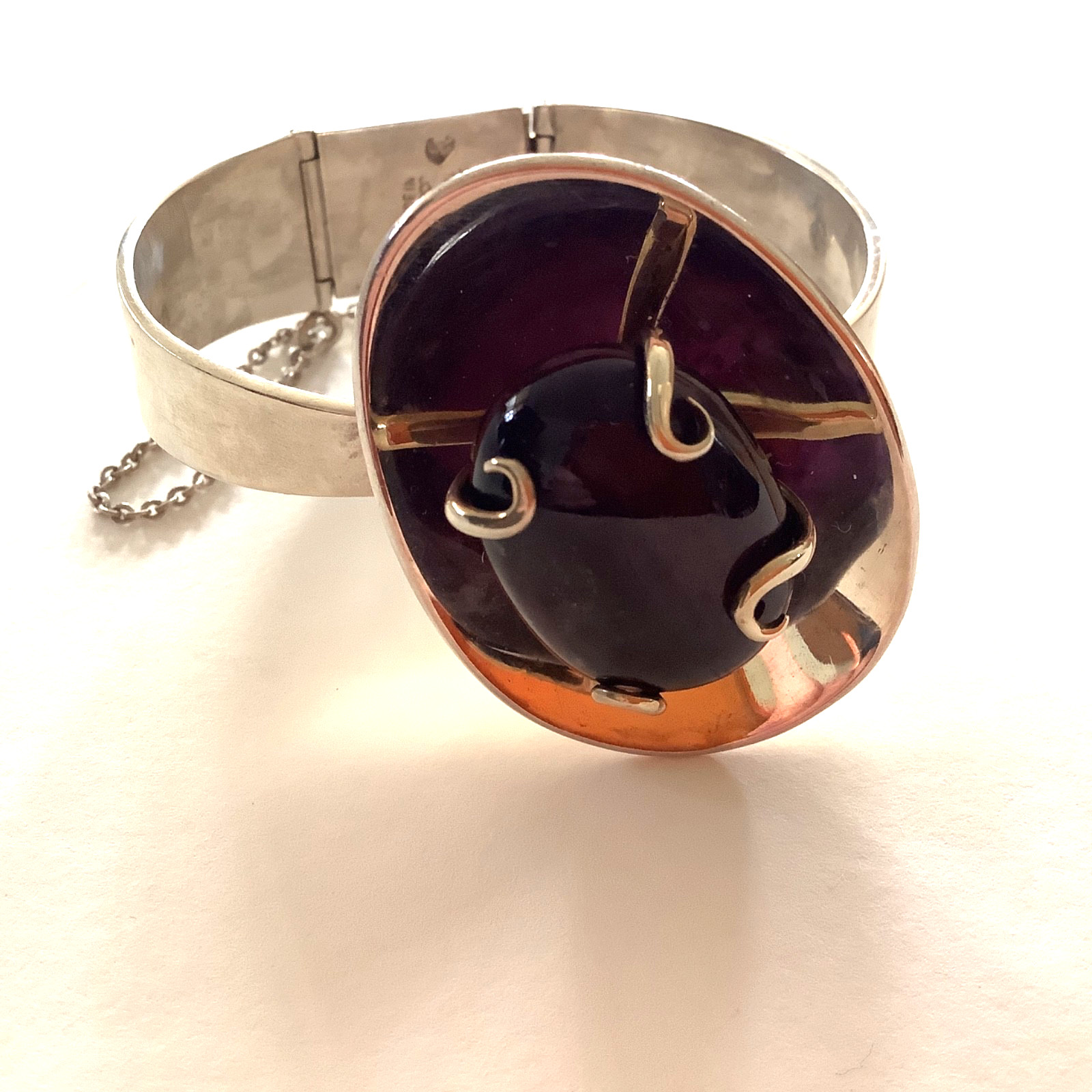 VTG Los Castillo MCM Sterling Silver Bracelet Amethyst?