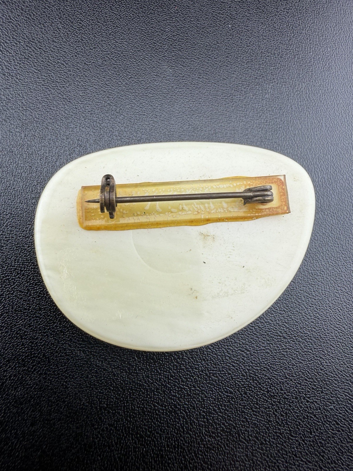 Vintage Red Lobster Off White Brooch Pin Estate Find