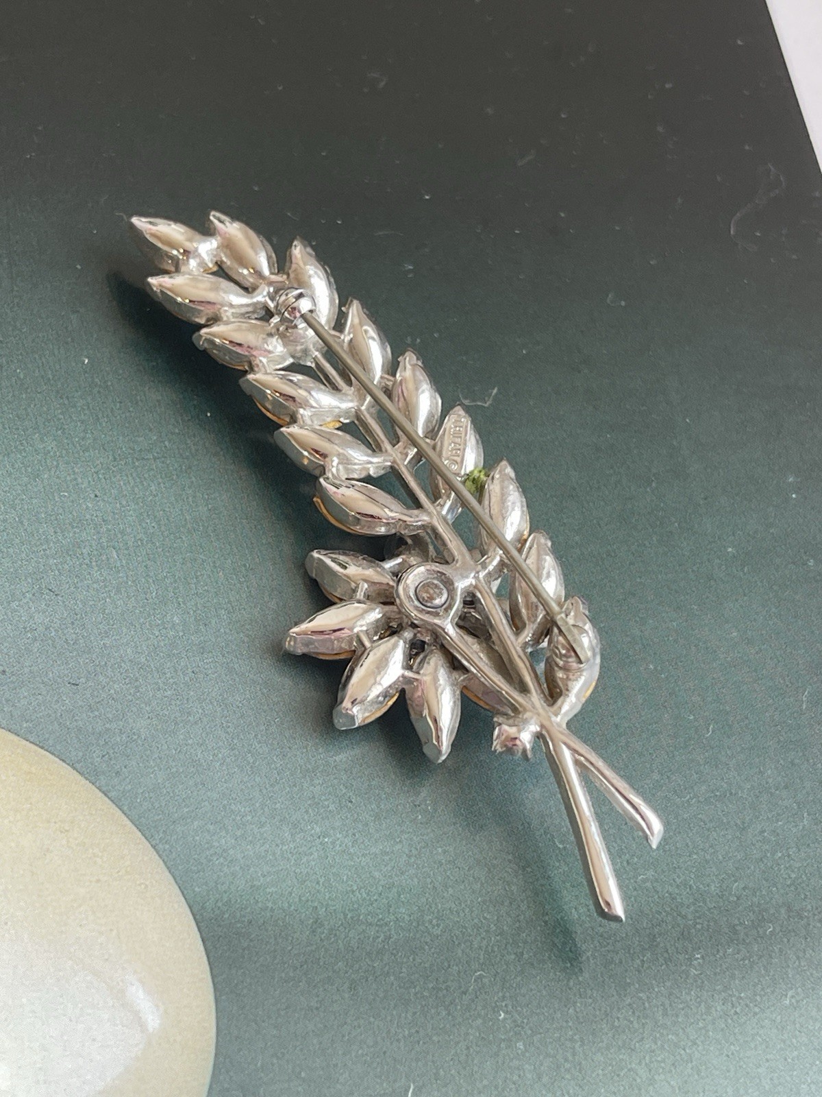 Vintage Flower Signed Trifari Brooch