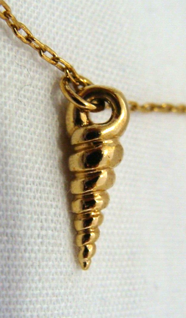 Stella & Dot Gold-Tone Necklace With Ocean Themed Charms Including Seahorse
