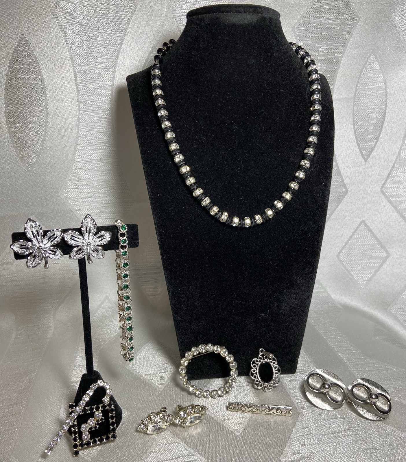 Lot Vintage Modern Jewelry Sarah Coventry Avon Rhinestones Sterling Silver 925
