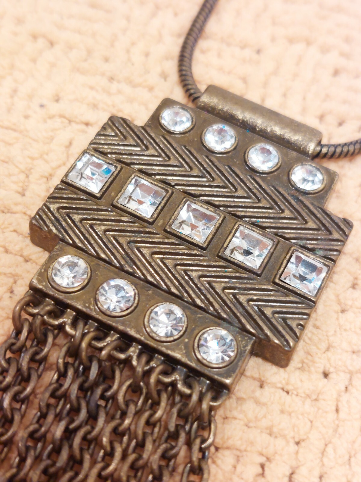 STUNNING VINTAGE ESTATE SIGNED LIA SOPHIA RHINESTONE 30″ NECKLACE!!! 😍