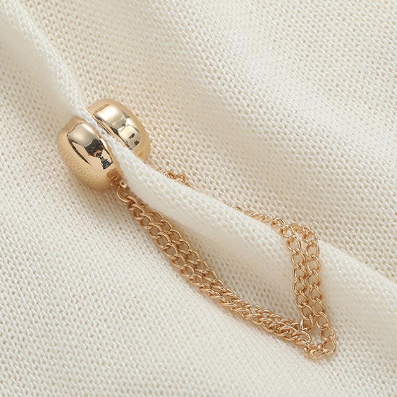 1PC Magnetic Chain Brooch Clip Button for Scarf, Cuffs, Trousers, Sewing Supply