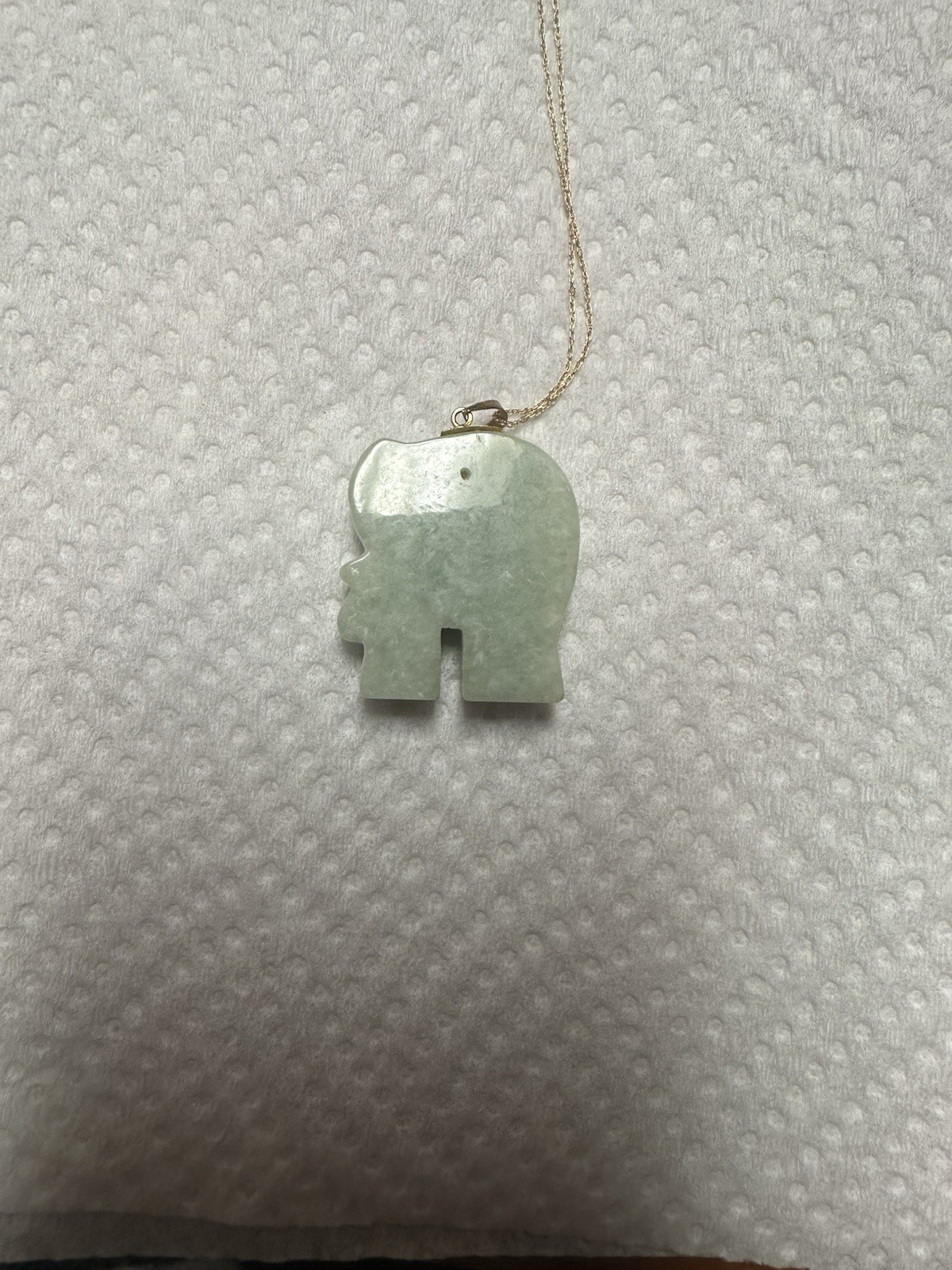 Ivory 14 Karat Gold Necklace.