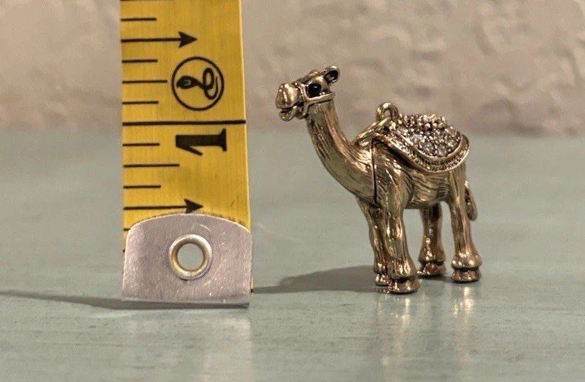 Egyptian Camel Pendant Charm Rhinestone Egypt Desert Vintage *chain Not Included