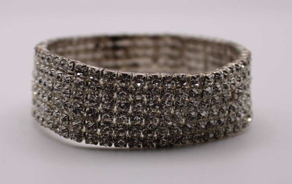 Vintage 6 Strand “Sparkly” Stretch Band. Elegant, Formal