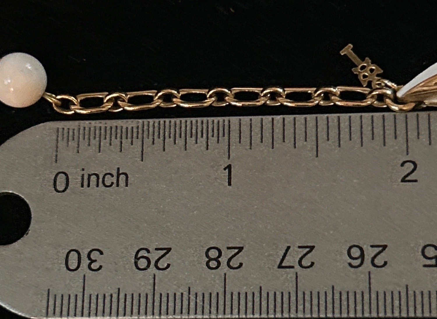 Trifari White Enamel Gold-Tone Adjustable Necklace 15-17” Vintage Leaf Design
