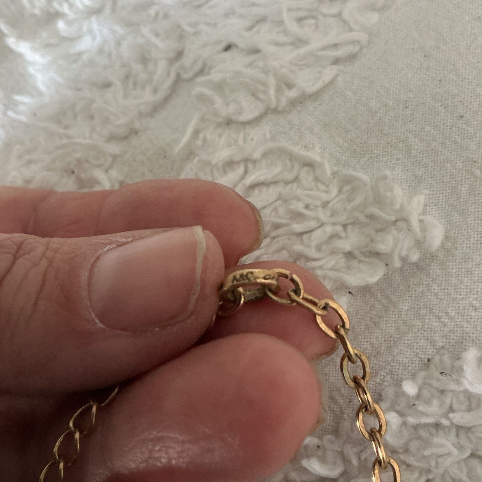 A&C Bird Escape In Flight French Necklace, Gold- Rare