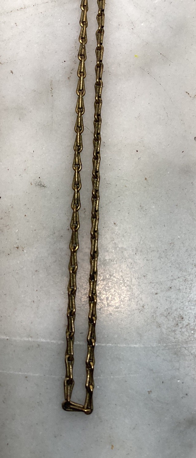 Vintage Gold Filled Bar Link Chain Necklace 18” Long