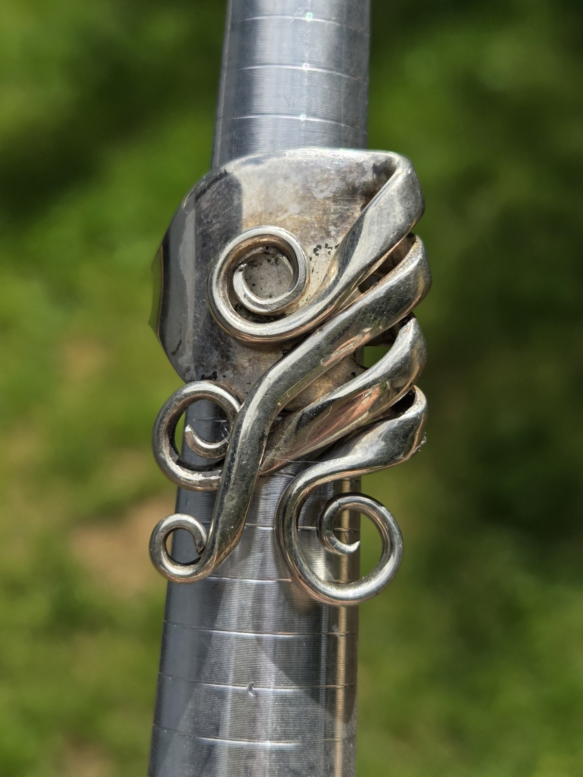 Vintage Wallingford Fork Ring Silver Plated Silverware Size 7.5