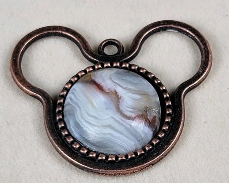 Antique Style Stone Pendant