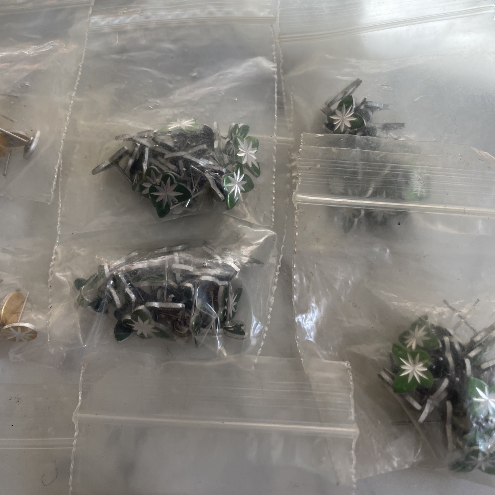 96 Pair Vintage Assorted Aluminum Earrings