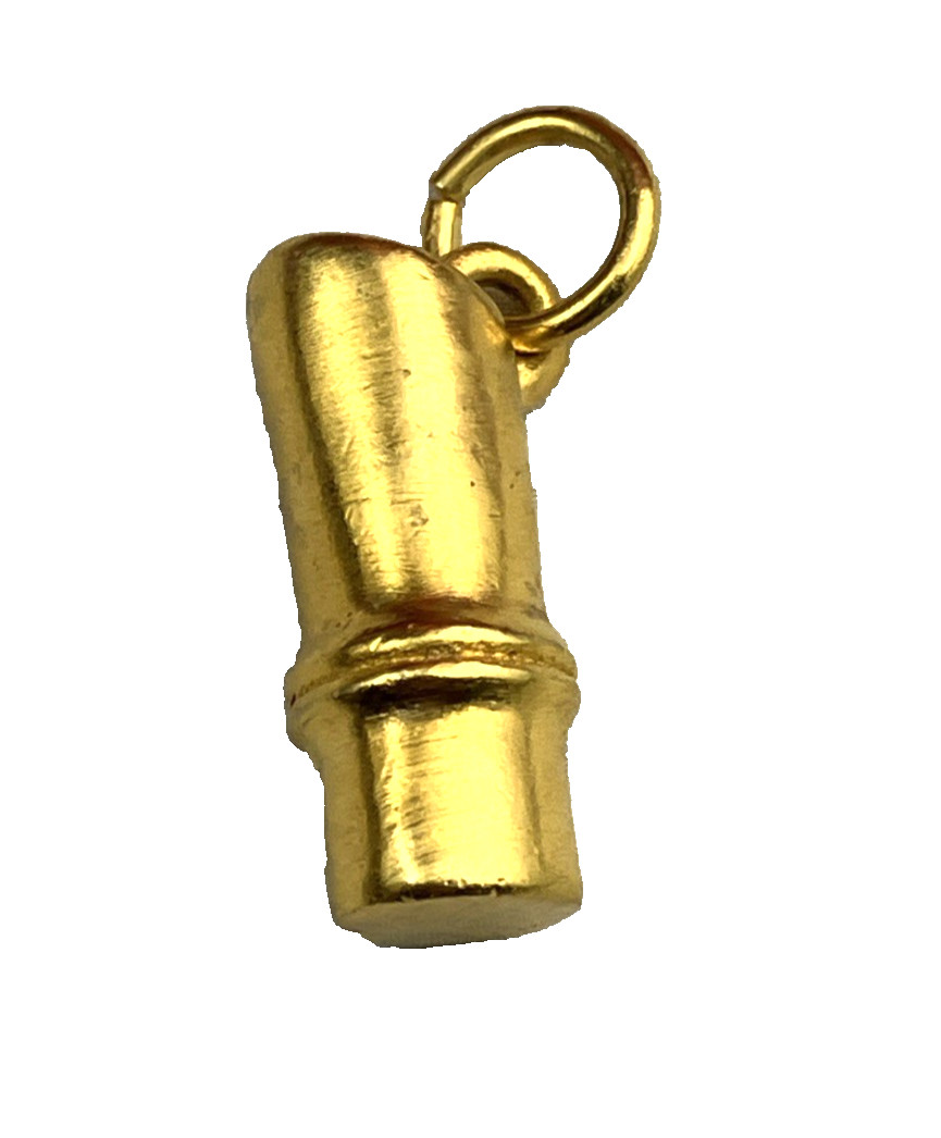 90s Vintage Donna Karan Handbag Zip Pull Replace Bamboo Hardware Charm Pendant