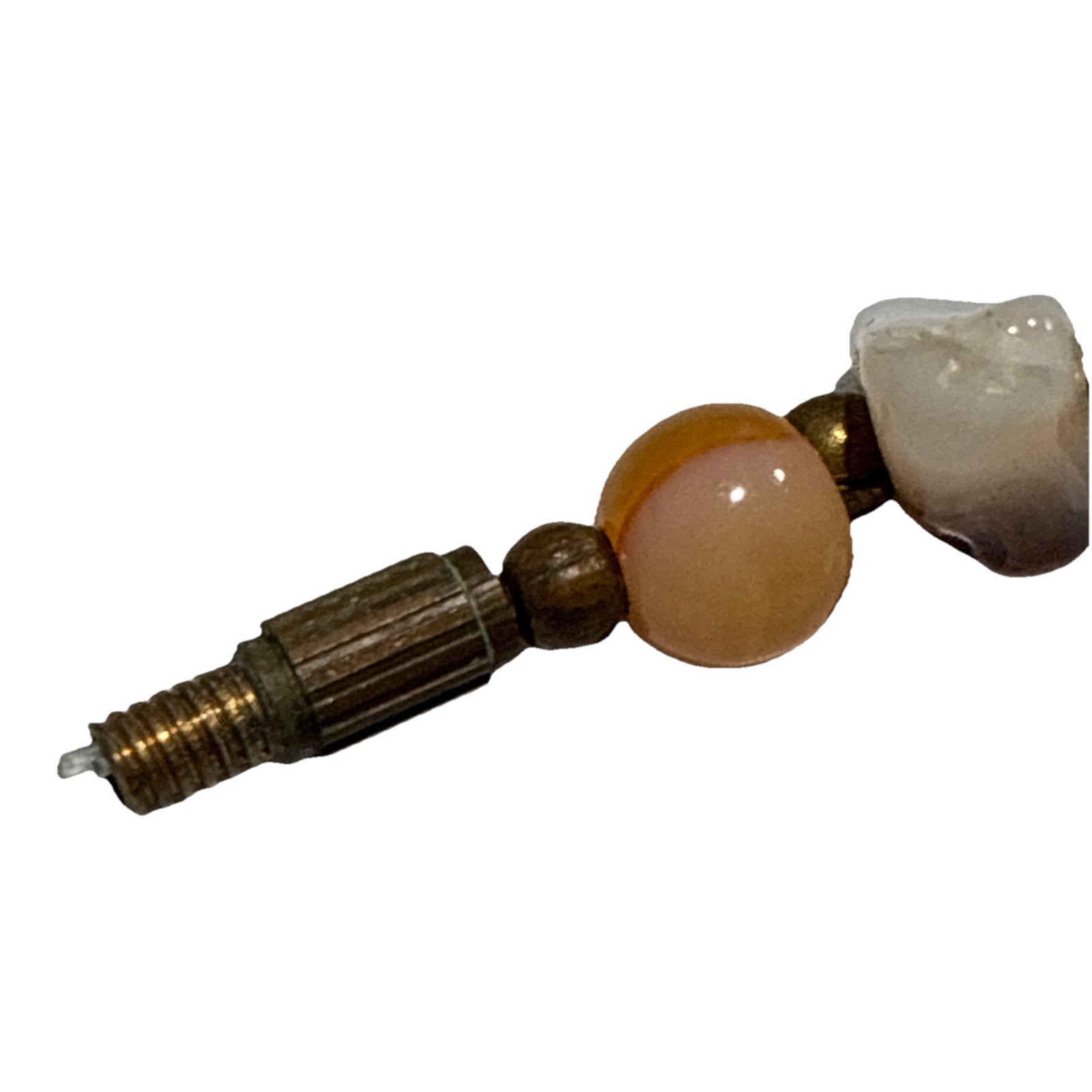 Estate Vtg. Semi Precious Stones, Different Sizes, Shapes, Colors Barrel Clasp ￼