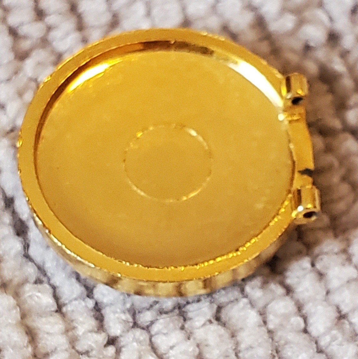 Vintage Buler Manual Gold Plate Enamel Rose Bracelet W/Face Cover Needs Repairs