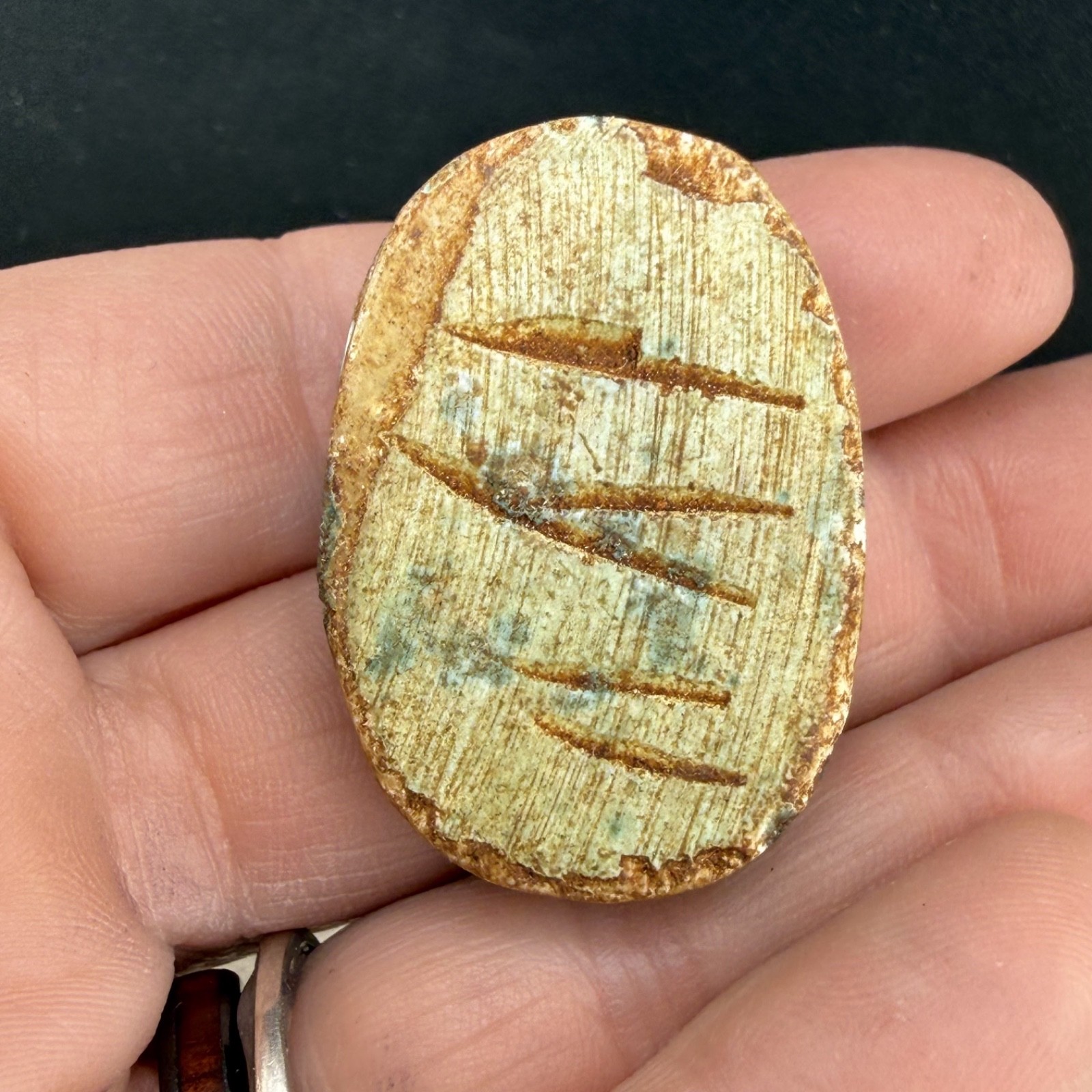 Vintage Scarab Pendant Charm Bead