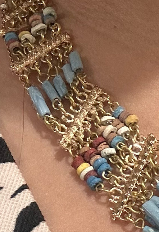 vintage ancient egyptian necklace