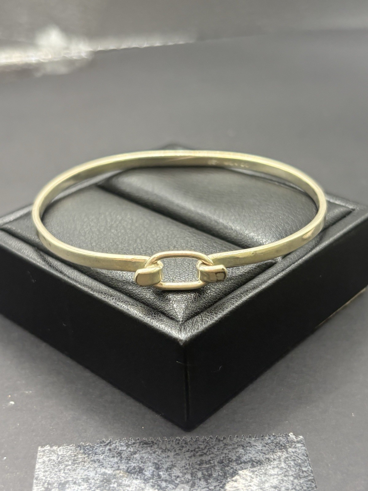 Vintage Sterling Silver Hook 7″ Clasp Bangle Bracelet 10 Grams Mexico F24