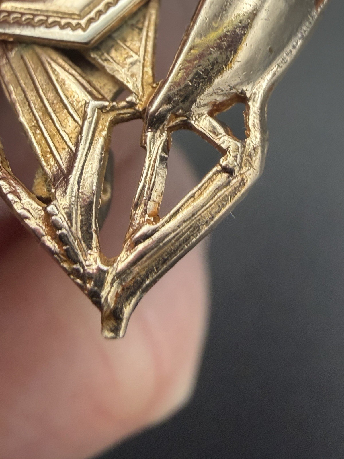 Vintage Gold Filled Ship Pin Engraveable Sailboat Brooch Gold