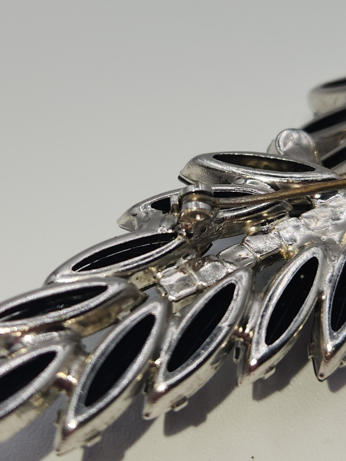 Vintage Delizza And Elster Juliana Sunburst Brooch Jet, Gray And AB Rhinestones