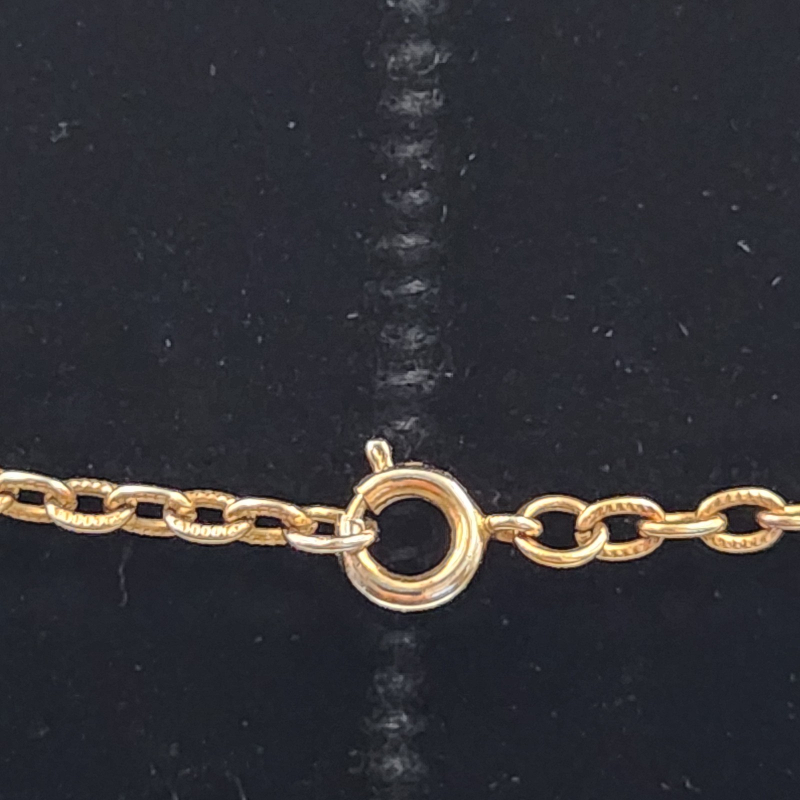 Vintage 50s Gold Tone Chain w/ Black Glass Cameo Pendant/ Brooch & Earrings Set