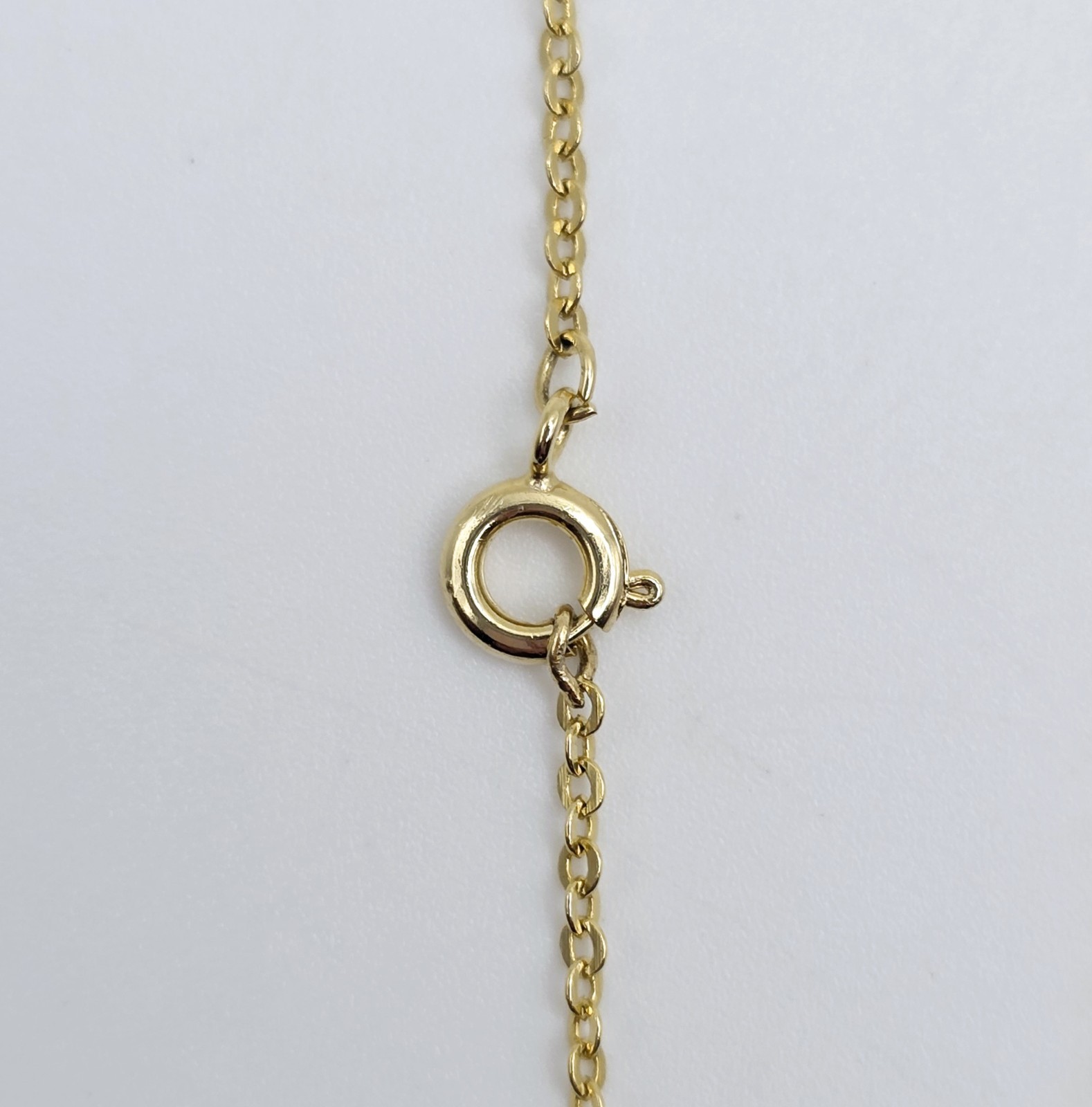 Vintage Gold Tone Green Guilloche Enamel Egg Pendant Necklace Criss Cross Charm