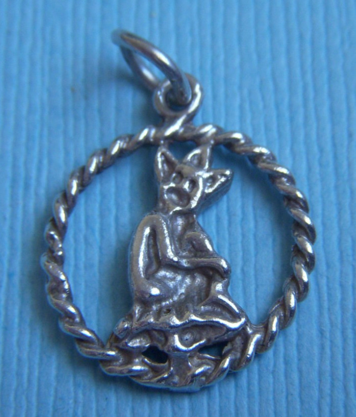 Vintage leprechaun sterling charm