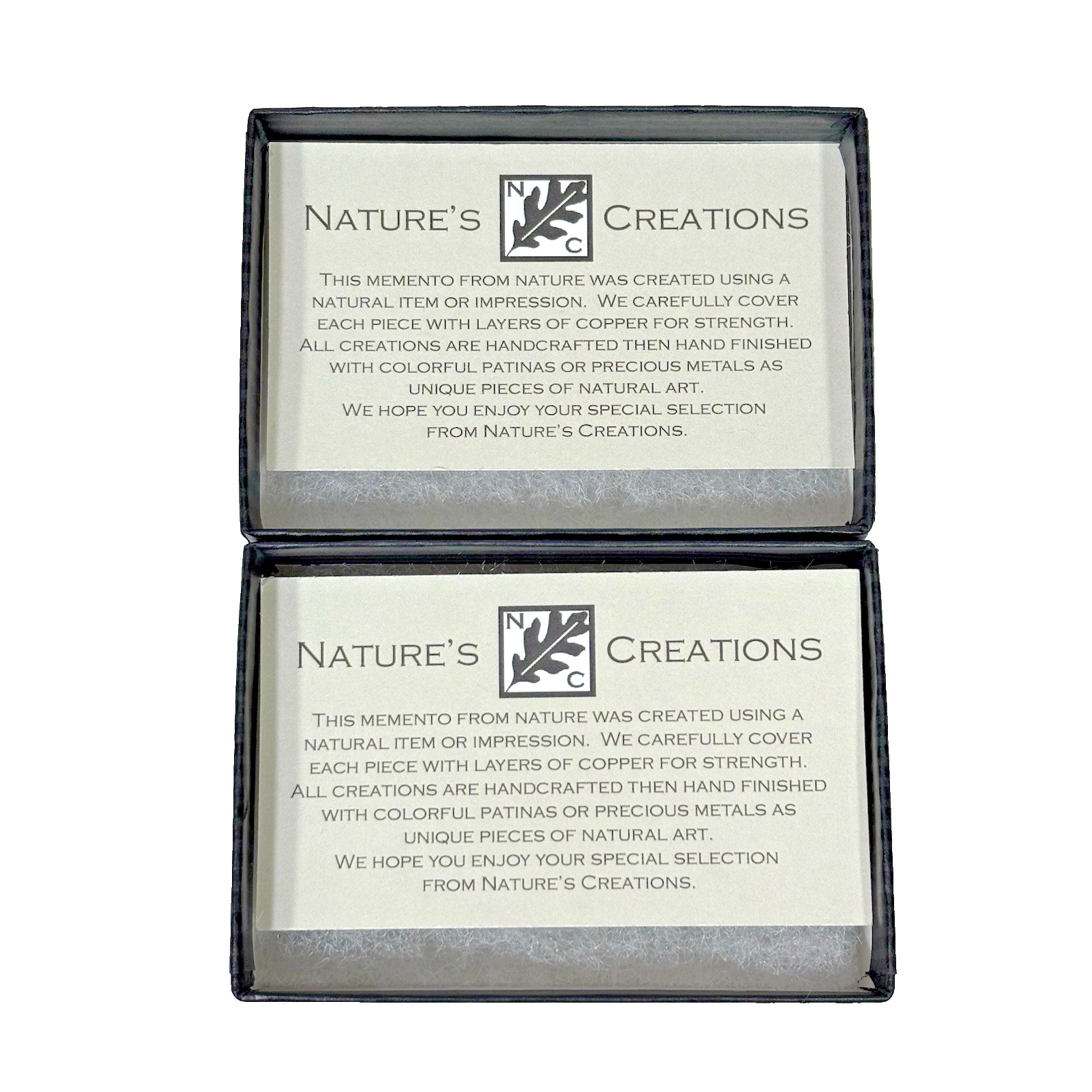 Nature’s Creations Lot of 2 Brooch Pin Copper Arborvitae Thujas & Geranium Leaf