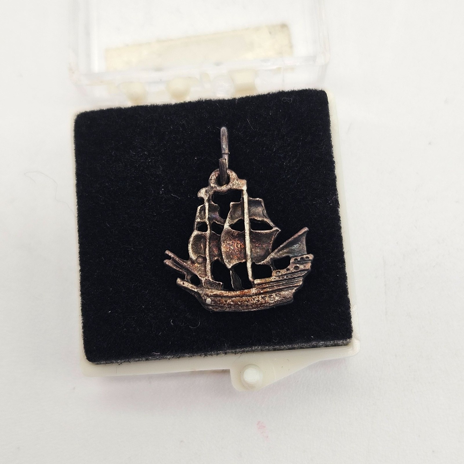 Vintage Sterling Silver Charm Galleon Clipper Sailing Pirate Ship